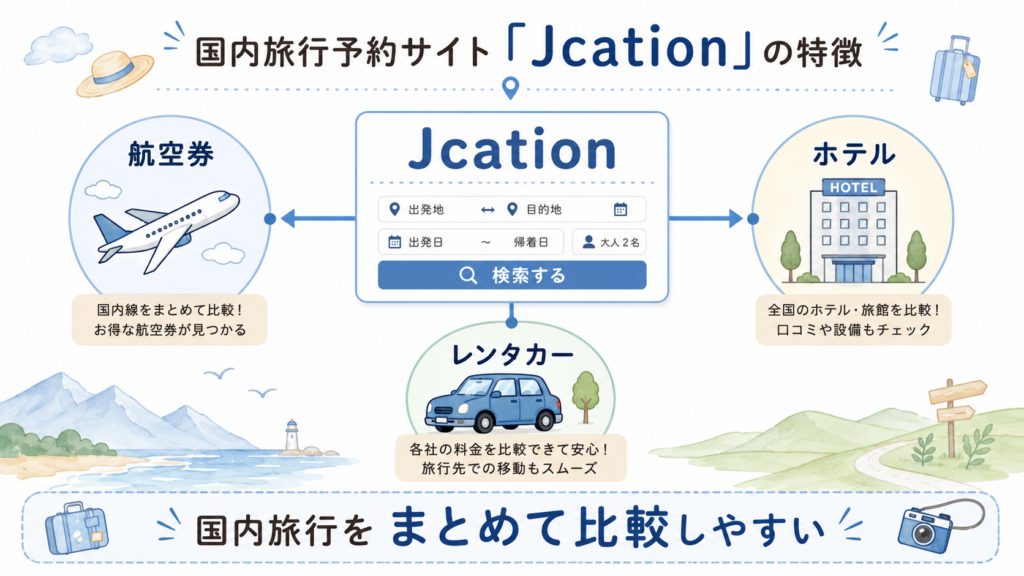 国内旅行約サイトJcation(ジェイケーション)