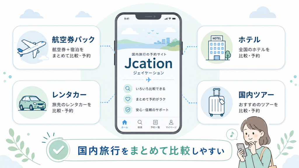 Jcationで扱っているサービスのイメージ図