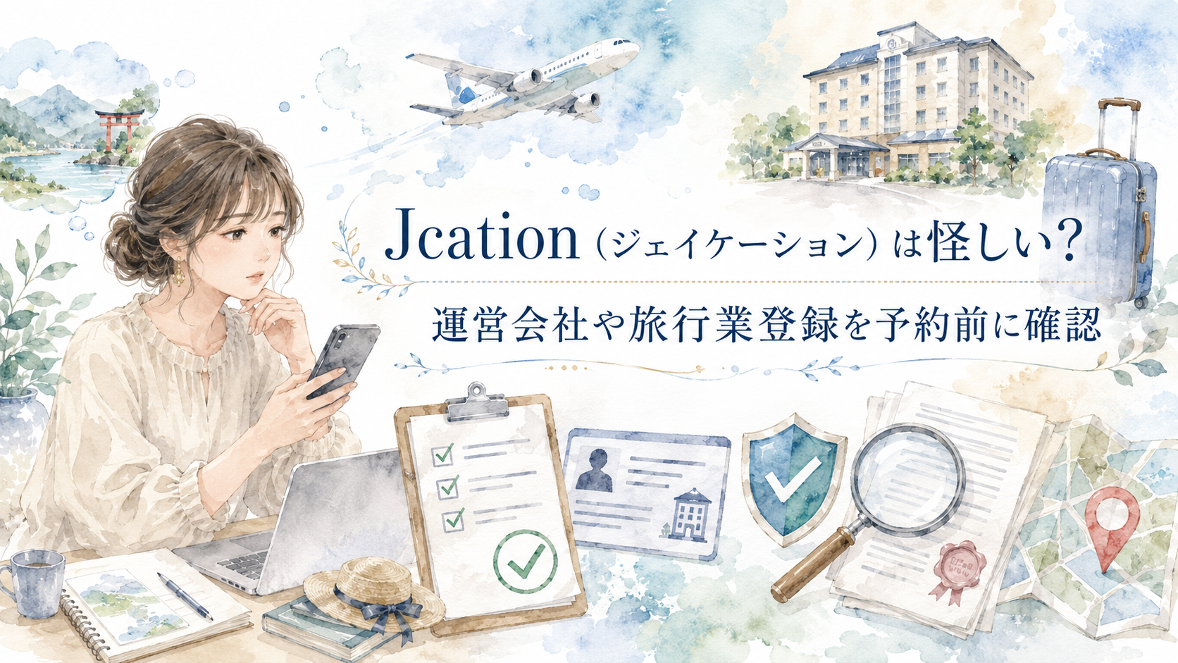 Jcation（ジェイケーション）は怪しい？運営会社や旅行業登録を予約前に確認