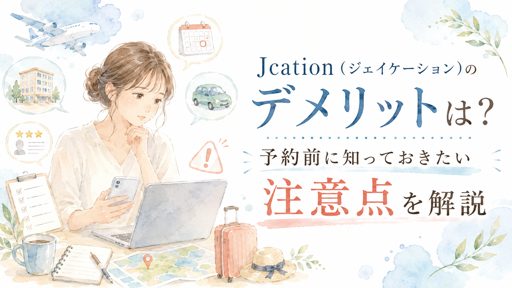 Jcation（ジェイケーション）のデメリットは？予約前に知っておきたい注意点を解説