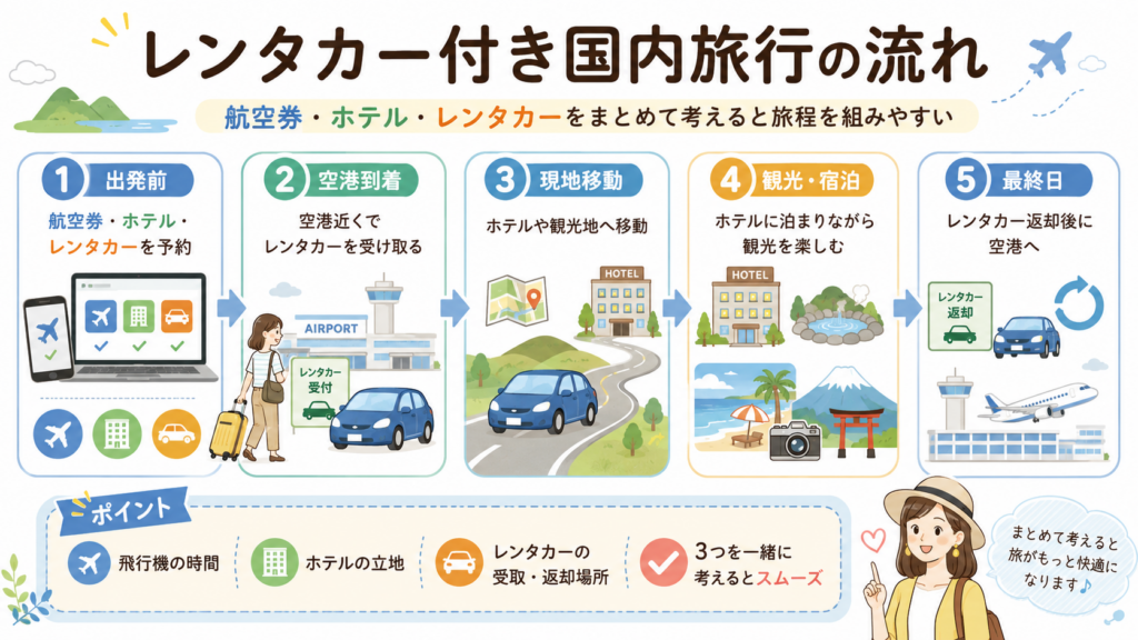 レンタカー付き国内旅行ガイド